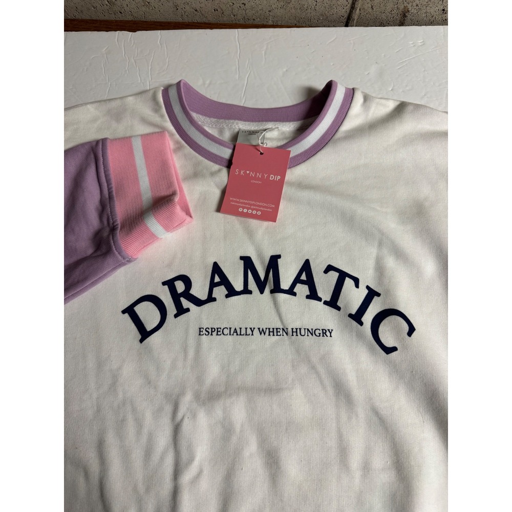 Skinny Dip "Dramatic Especially When Hungry" Sweatshirt Women's UK Size 22 US 18